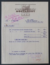 Facture 1934 lyon marteaux - facture,