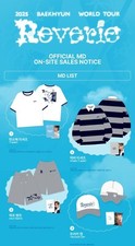 [In Stock] 2025 BAEKHYUN TOUR MONDIALE [Reverie] MERCHANDISE UFFICIALE + REGALO