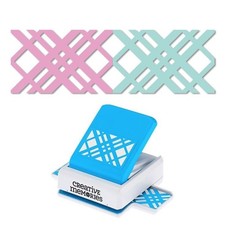 Creative Memories DIAGONALE PLAID BORDO punzone RITIRATO