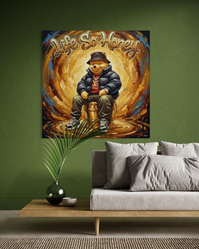 Quadro tela winnie pooh - tela,
