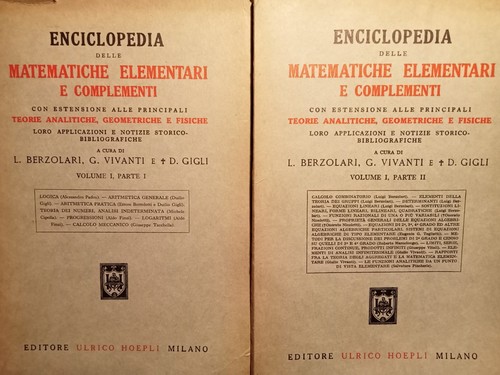 Enciclopedia delle matematiche - enciclopedia,