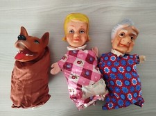 Marionette Cappuccetto Rosso, Lupo e Nonna - vintage