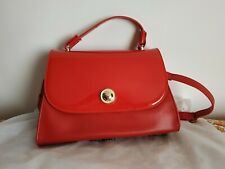 CAMOMILLA Borsa Donna,a mano,tracolla rimovibile,rosso,pelle vernice,Love,laurea