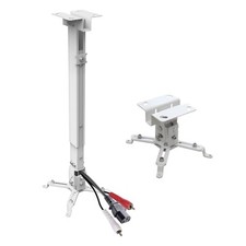 Staffa di montaggio universale estensibile inclinabile DLP LCD per proiettore da soffitto 44 libbre - bianco