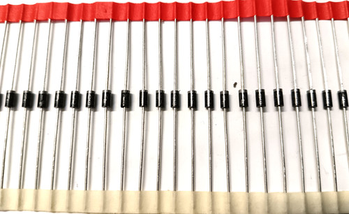 50x 1n4001 fairchild diodo - 50x,