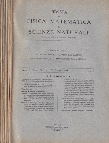Rivista fisica matematica - di,