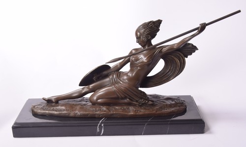 Statua bronzo amazzone - statua,