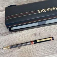 Penna Ferrari Formula Cartier Nera Grigia Pen Ballpoint Roller Black Grey Box