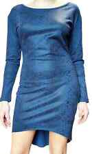 ABITO DONNA MINI BLU PITONE