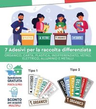 7 ETICHETTE ADESIVE RACCOLTA