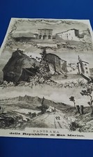 1860 _ PANORAMA DELLA REPUBBLICA DI SAN MARINO.