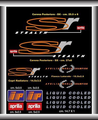 Kit adesivi aprilia sr - kit,