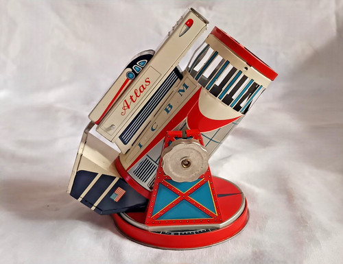 1960 tin toy missile - 1960's,
