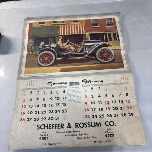 Sk1 calendario vintage - vintage, 1964