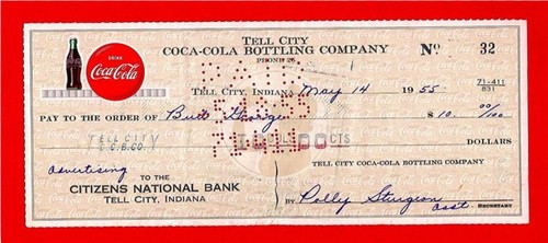 1955 coca cola tell city - coca,
