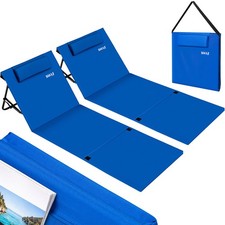 Set 2 Lettini Spiaggia Stuoia