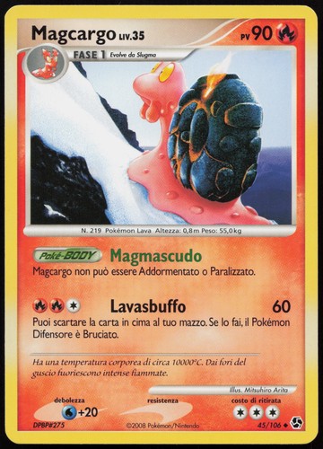 Pokemon tcg magcargo 106 - pokemon, 45/106