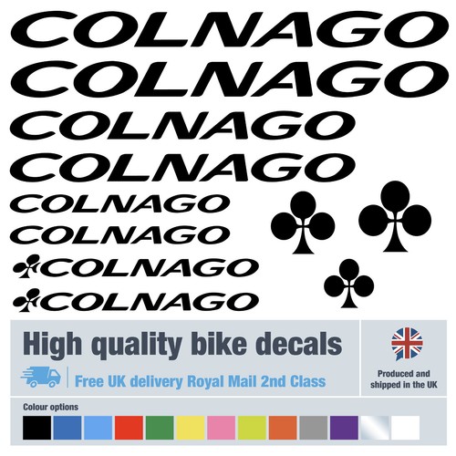 Colnago etichette decalcomanie