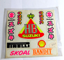 HB Suzuki Yoko Suzuki Pirelli Shell Skoal Bandit stickers adesivi racing