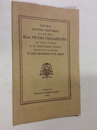 Prima lettera pastorale - , mons