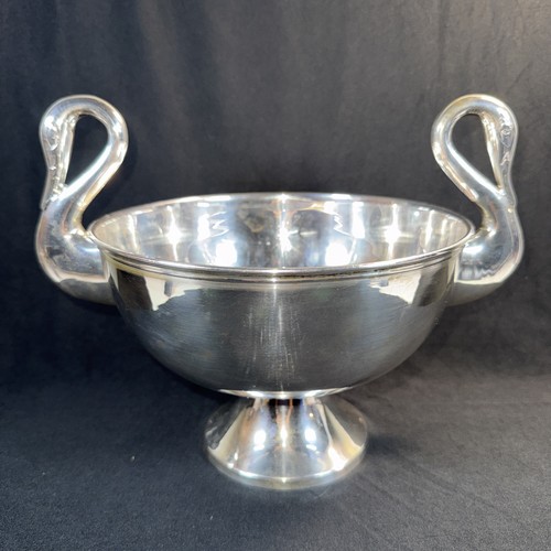 Garrard silver plate - plate, cigno
