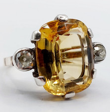 Anello antico oro 18k e
