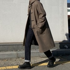 Men's Faux Woolen Long Coat