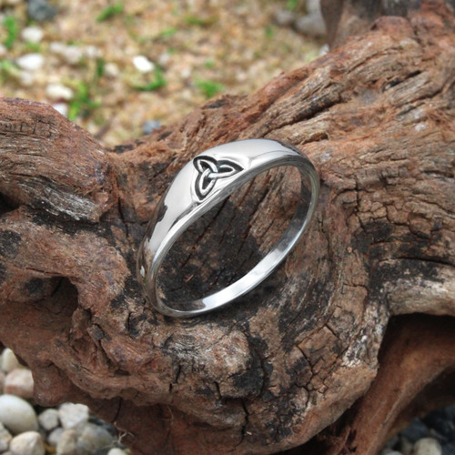 Anello triquetra nodo celtico - anello,