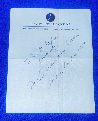 Maria callas signed medea - signed,