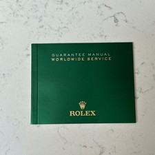 ROLEX Manuale di Garanzia Libretto di Servizio Mondiale