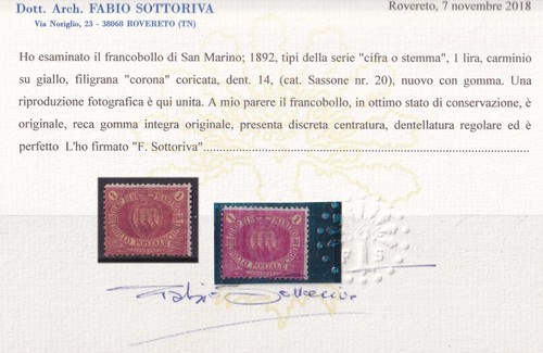 Aa989 san marino 1 lira - –,
