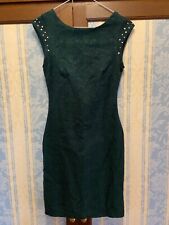 Zara vestito tubino damascato colore verde Tg.S