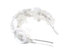 Cerchietto per capelli bianco