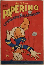 ALBI D'ORO n. 5 del 5.2.1956. PAPERINO E L'OROLOGIO DELLA FORTUNA. Originale.