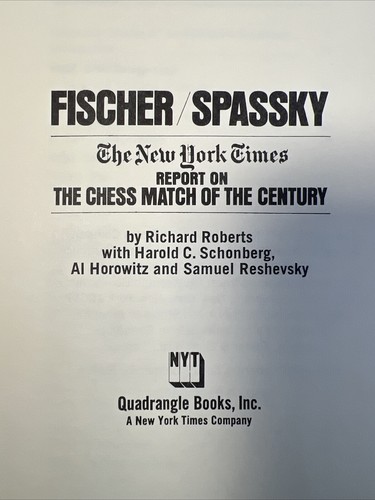 Fischer spassky the new york - the,
