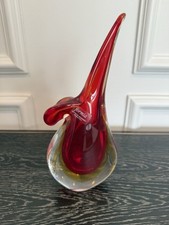 Murano Sommerso Red Art Glass
