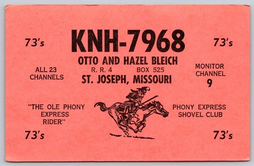 Vintage knh 7968 - knh-7968, qsl
