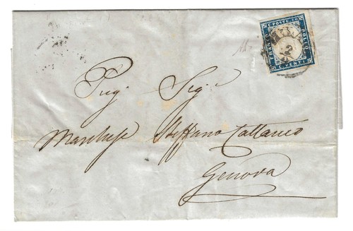 1859 sardegna lettera - sardegna,