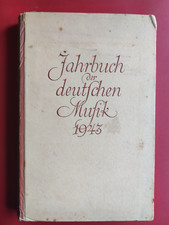 Jahrbuch deutschen Musik 1943 Hellmuth von Hase Third Reich Dritten