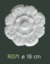 Rosone gesso bianco per - in,
