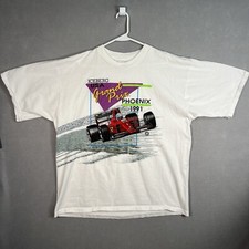 Vintage 1991 Iceberg Formula 1 Racing Grand Prix T Shirt Adult 2XL XXL White