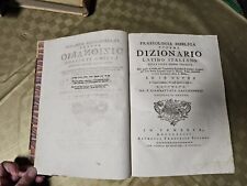 Antico libro Dizionario latino