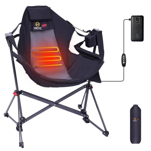 Heated camping chair - camping,