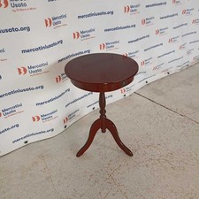 Tavolino Antico Tondo Tinto