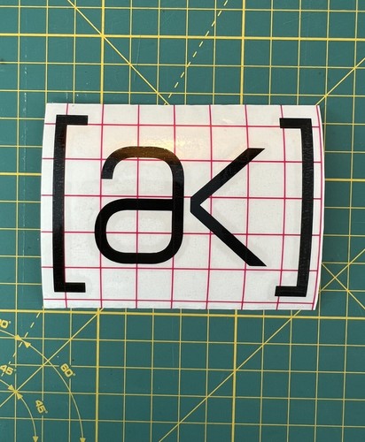 Adesivo logo burtonak - nero, /