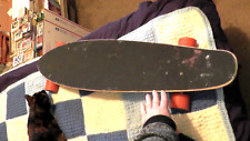 skateboard lungo punked speed cruiser dal 1997 ruote arancioni nero skateboard