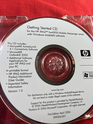 Ipaq hw6900 companion cd - hw6900,