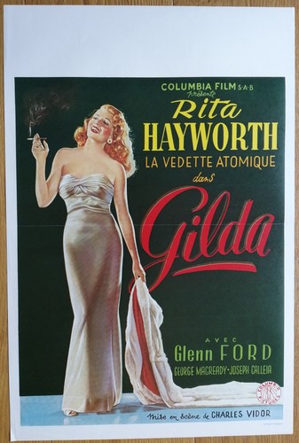 Gilda rita hayworth - hayworth, affiche