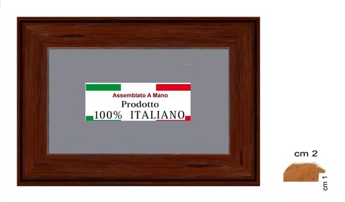 Cornice legno noce - noce, con