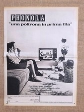 TV o televisore Phonola Pubblicità vintage anni '70
